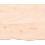 vidaXL Kupaonska radna ploča 60 x 50 x 2 cm netretirano masivno drvo | shoptok.hr