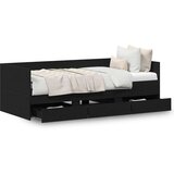  Krevetac Crni hrast Konstruirano drvo 90 x 200 cm Izdržljiv | shoptok.hr