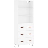 Visoka komoda bijela 69,5x34x180 cm konstruirano drvo | shoptok.hr