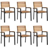  7-dijelni vrtni blagovaonski set od bagremovog drva i metala | Eponuda.com