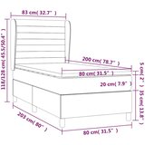 Box spring krevet s madracem ružičasti 80 x 200 cm baršunasti | shoptok.hr