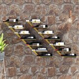 vidaXL zidni stalak za vino za 7 boca 2 kom zlatni metalni Cijene