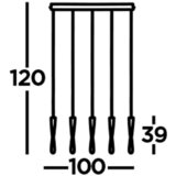 XXXL VISEČA LED-SVETILKA | Shoptok.si