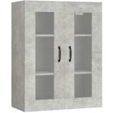 Viseći zidni ormarić siva boja betona 69,5 x 34 x 90 cm | Eponuda.com