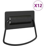  Ručke za ormariće 12 pcs Crna 85 x 45 mm Metal | shoptok.hr