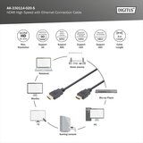 Digitus HS HDMI priključni kabel [1x HDMI-utikač 1x HDMI-utikač] 2m, crn, AK-330114-020-S | Eponuda.ba