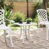 vidaXL vrtni stol bijeli 53 x 53 x 53 cm od lijevanog aluminija | shoptok.hr