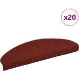  Ljepljivi tepisi za stepenice 20 kom crvene 65x21x4 cm | shoptok.hr