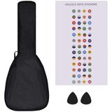vidaXL Set dječjeg ukulelea Soprano s torbom crni 23 " | shoptok.hr
