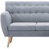 Kutna garnitura od tkanine 171,5 x 138 x 81,5 cm svjetlosiva | shoptok.hr