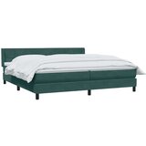 Box spring postelja z vzmetnico temno zelena 180x220 cm žamet, (21792493) | Shoptok.si