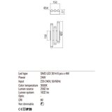  Redo 01-2038 - LED zidno svetlo MADISON 6xLED/4W/230V crna | Eponuda.com