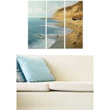 Wallity MDF112022528 multicolor decorative mdf painting (3 pieces) Cene