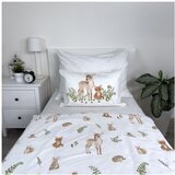 Jerry Fabrics Bijela/smeđa pamučna dječja posteljina za dječji krevetić 100x135 cm Forest Animals – | shoptok.hr