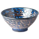 MIJ Modra keramična skleda Copper Swirl, ø 16 cm | Shoptok.si