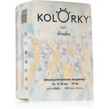 Kolorky Day Brushes ekološke plenice za enkratno uporabo velikost XL 12-16 Kg 17 kos | Shoptok.si