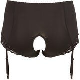 Cottelli Plus Size - Spodnji del z naramnicami (črn) - 4XL | Shoptok.si