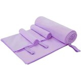 vidaXL Komplet športnih brisač 3 pcs Vijolična Poliester in poliamid Cene
