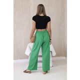 Kesi Włoski Wide-leg trousers green | shoptok.hr