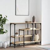  Konzolni stol s policama boja hrasta sonome 100x35x75 cm | Eponuda.com