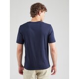 Jack & Jones Majica nočno modra / rjasto rjava / bela | Shoptok.si