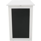 Kondela Zložljiva stenska miza s tablo, bela, ZALMAN | Shoptok.si