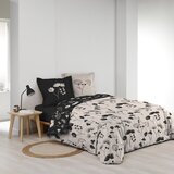 Douceur d intérieur Crna/bež posteljina za bračni krevet/za produženi krevet od pamučnog perkala 240x220 cm Iris – | shoptok.hr