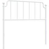 Maison Chic kovinsko posteljno vzglavje - vzglavna omarica - nočna omarica belo 107 cm, (21704923) Cene
