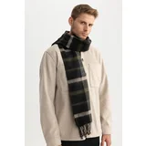 Defacto Men's Plaid Patterned Woven Scarf