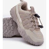 Boto Children's Sneakers With Drawstring Light Beige Nanelita | Shoptok.si