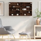  Vitrina boja dimljenog hrasta 100x15x58 cm konstruirano drvo | shoptok.hr