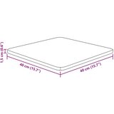  Četvrtasta stolna ploča 40x40x1 5 cm netretirana hrastovina | shoptok.hr