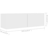 vidaXL tv ormarići 4 kom bijeli 100 x 30 x 30 cm od iverice | shoptok.hr