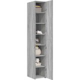 VidaXL Visoka omara siva sonoma 30x42,5x185 cm inženirski les Slike