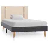  Okvir za krevet od tkanine LED krem i tamnosivi 100 x 200 cm | Eponuda.ba