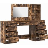  Toaletni stol s ladicama 3 pcs Dimljeni hrast Konstruirano drvo | shoptok.hr