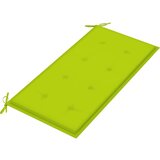  Klupa s jarko zelenim jastukom 112 cm od masivne tikovine | shoptok.hr
