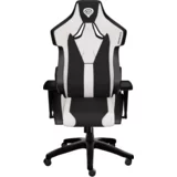Genesis gaming stol NITRO 650, ergonomski, nastavljiv naklon, funkcija zibanja, belo-črn (Howlite White)
