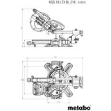 Metabo KGS 18 LTX BL 216 Akumulatorska pila za odrezivanje | shoptok.hr