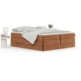 Maison de Rêve Oranžna boxspring postelja s prostorom za shranjevanje/brez vzglavja 200x200 cm Juniper – | Shoptok.si