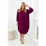 Kesi Corduroy dress with pockets dark purple