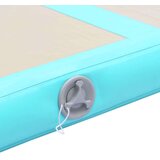  Napihljiva gimnastična podloga s tlačilko 400x100x10 cm zelena | Shoptok.si