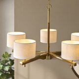  Endon 116994 - Luster na lancu HEATHCLIFF 5xE14/7W/230V mesing/jasen | Eponuda.com