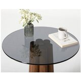Hanah home sto za dnevnu sobu thales walnut dark grey