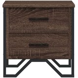 vidaXL Nočna omarica 2 kosa rjavi hrast 40x41x40 cm inženirski les | Shoptok.si