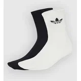 Fluffy Crew Sock 2-Pack Off White/ Black S