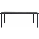  Vrtni blagovaonski stol antracit 190 x 90 x 74 cm čelični | shoptok.hr