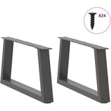  Noge za klub stolić V-oblika 2 kom antracit 60 x (30-31,3) cm čelik | Eponuda.com