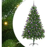 Božićno drvce s 300 LED svjetlima s stalakom Zelena 210 cm PE | shoptok.hr