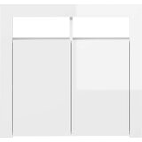 vidaXL Komoda s LED svjetlima visoki sjaj bijela 80 x 35 x 75 cm | shoptok.hr